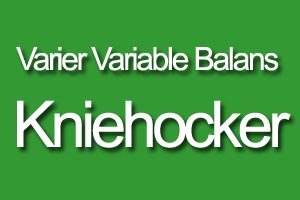 Einfache Textgrafik: Varier Variable Balans Kniehocker