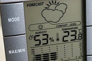 Bild: Wetterstation misst Raumfeuchtigkeit